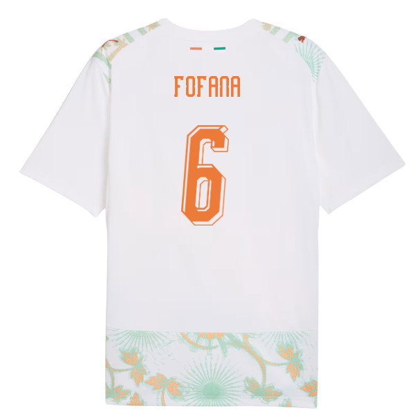 2026-2027 Ivory Coast Away Shirt (Fofana 6)-SoccerKits Hub | Buy Soccer Jerseys Online